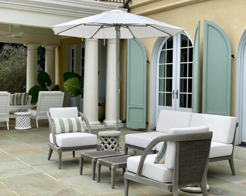 Luxury residence designed & furnished by Portside Luxury featuring pieces by Janus et Cie & Tuuci.