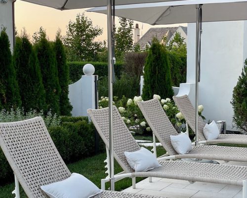 Luxury residence designed & furnished by Portside Luxury featuring pieces by Tidelli & Tuuci.