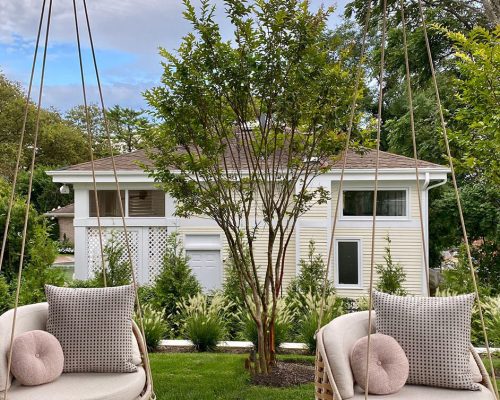 Luxury residence designed by Lisa Cohen of Modern/Vintage Interiors and furnished by Portside Luxury featuring pieces by Dedon.