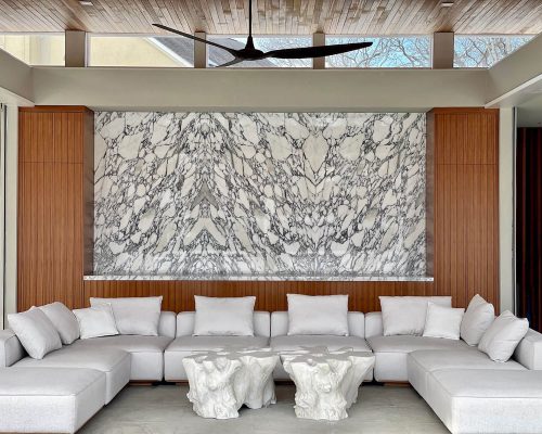 Luxury residence designed by Stacey & Serene and furnished by Portside Luxury featuring pieces by Harbour Outdoor.