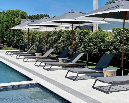 Luxury residence designed by Lilly Levy Designs and furnished by Portside Luxury featuring pieces by Harbour Outdoor & Tuuci.