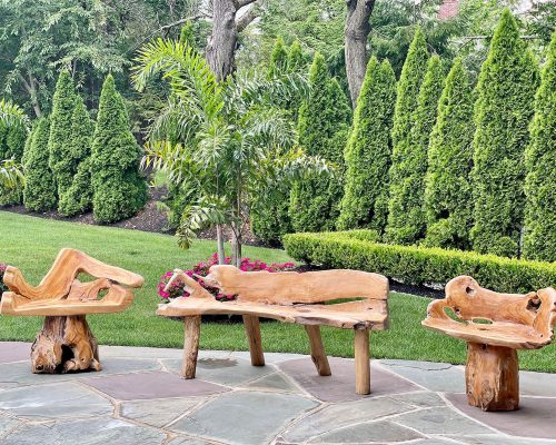 Luxury residence designed by Cynthia Stein and furnished by Portside Luxury featuring pieces by Il Giardino Di Legno.