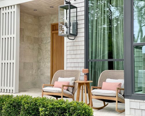 Luxury residence designed by Lisa Cohen of Modern/Vintage Interiors furnished by Portside Luxury featuring pieces by Gloster.